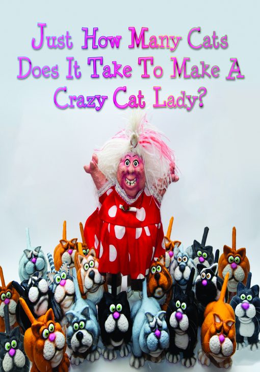 Crazy Cat Lady Note Card