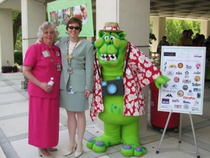 Froggie representing Hillsborough County in Tallahassee