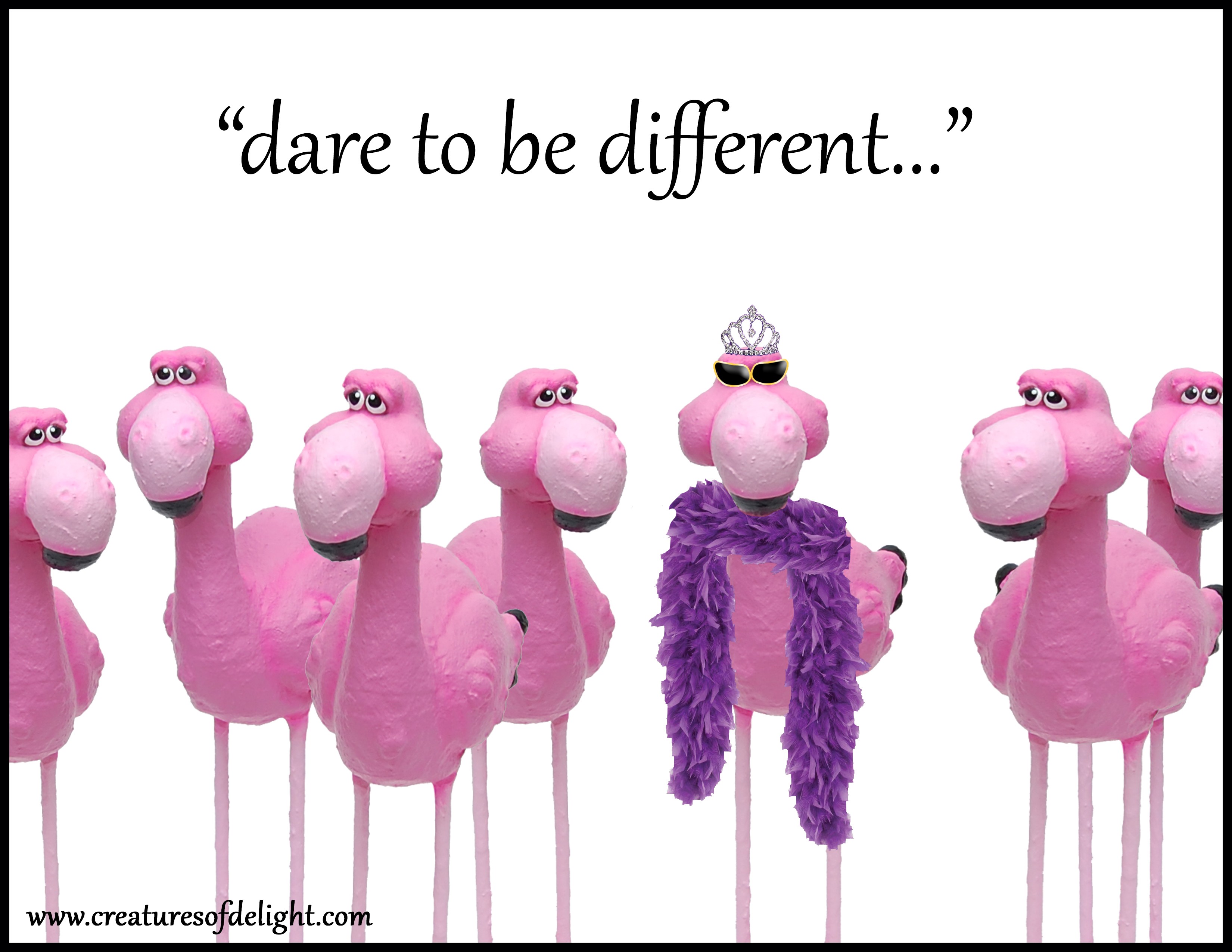 Allow to be different. Be different. Dare to be different. "Dare to be different" д.