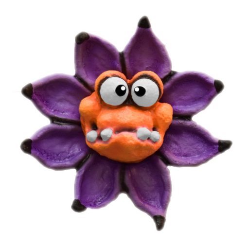 Monster Flower Magnet in Purple